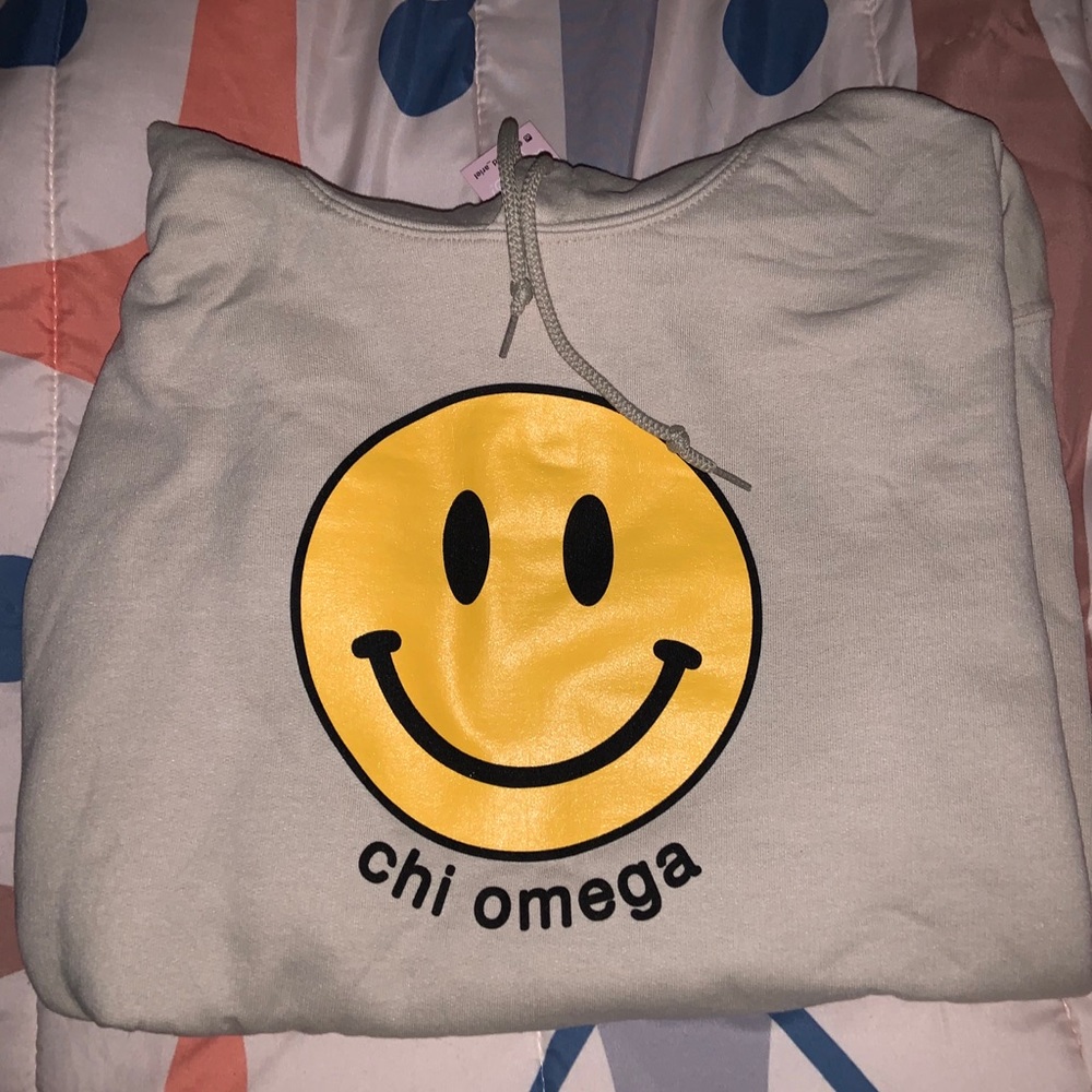 Chi Omega Smiley Hoodie